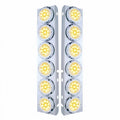 United Pacific 33711 Air Cleaner Light Bar   Front, Stainless Steel, With