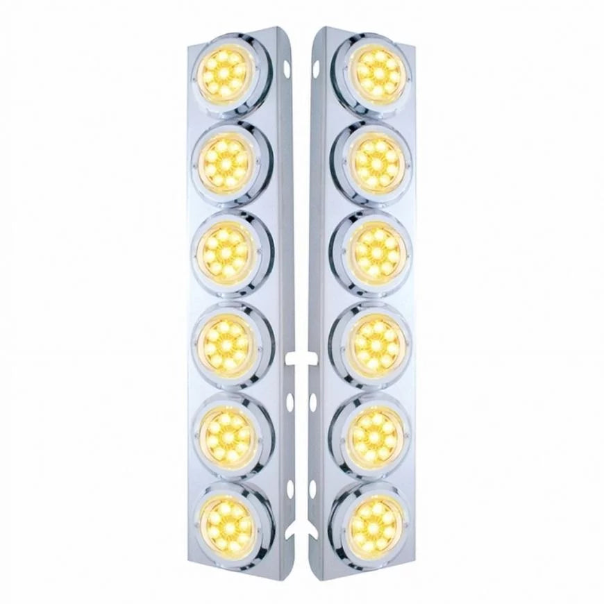 United Pacific 33711 Air Cleaner Light Bar   Front, Stainless Steel, With