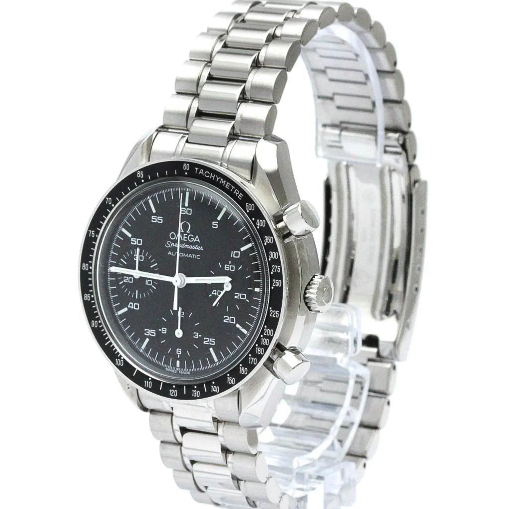 Pre-Owned Polished  Speedmaster Automatic Steel Mens Watch 3510.50  (Good)