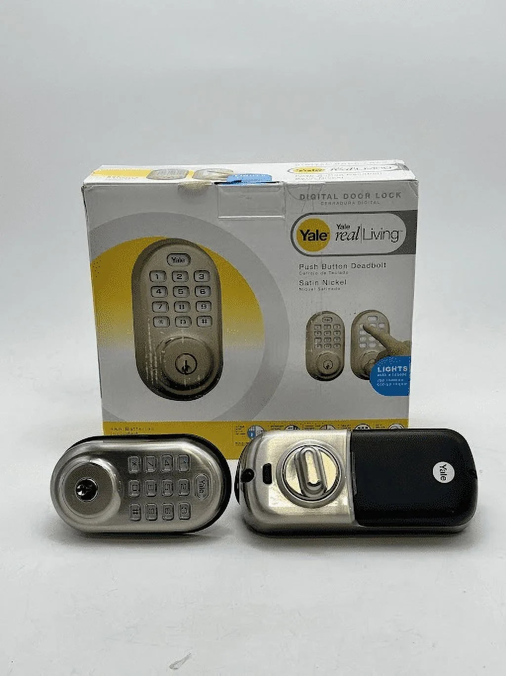 Open Box Yale Security Assure Lock - Keypad Door Lock --619 - Satin Nickel