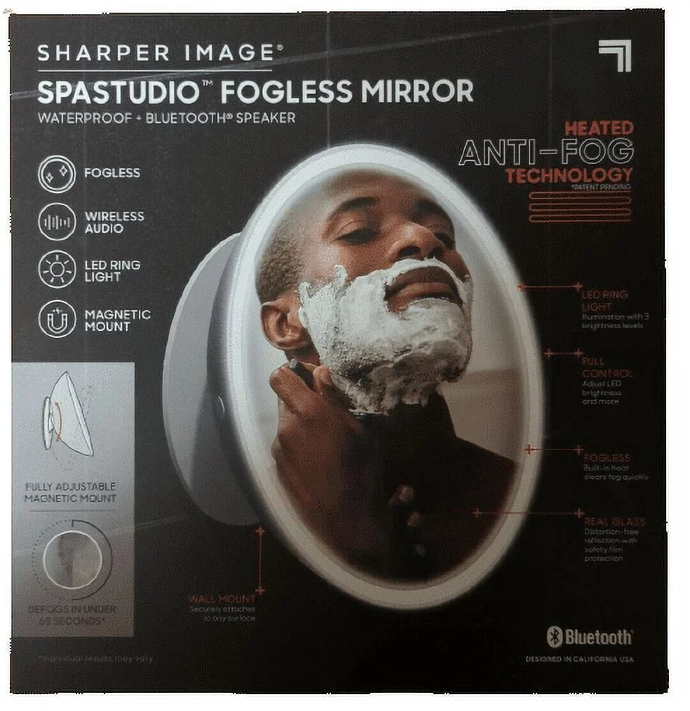 Sharper Image  Fogless Shower Mirror and Bluetooth Speaker