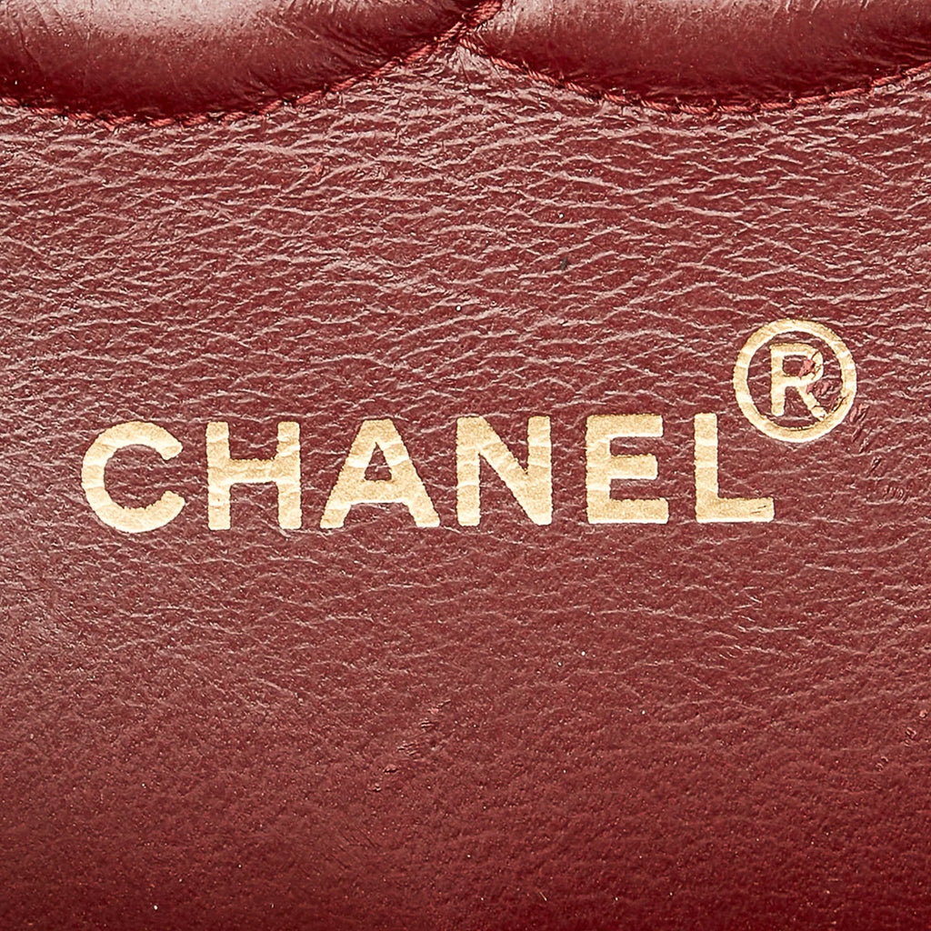 Pre-Owned Chanel Small Classic Double Flap Bag Lambskin Leather Black Shoulder Bag Women (Good)
