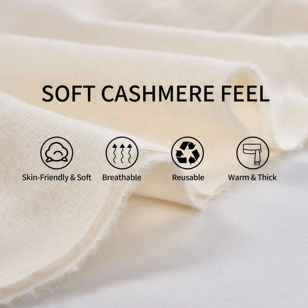 Bingfone Soft Cashmere Feel Scarf For Women Elegant Art Print Winter Warm Scarves Large Shawl Wrap Gifts- Neon Mardi Gras