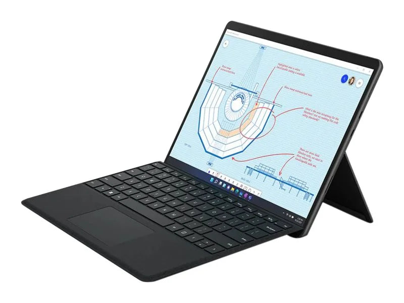 Microsoft Surface Pro 8 Tablet, 13", 8 , 512  , Windows 11, Graphite