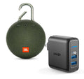 Clip 3 Forest Bluetooth Speaker w/Anker 2 Ports Wall Charger