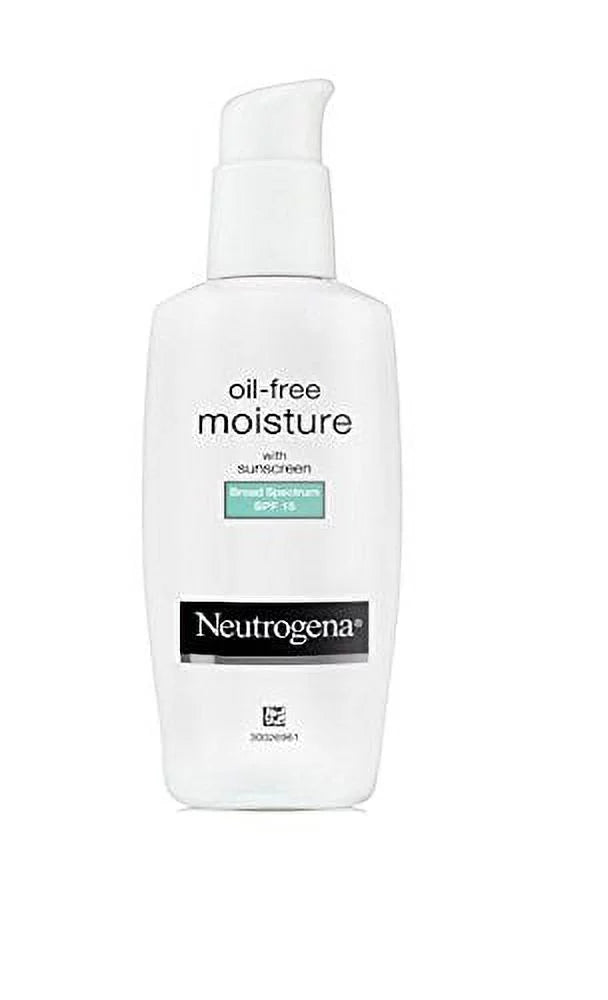 Neutrogena Oil-Free Moisture With Broad Spectrum Spf 15 Sunscreen, 4 Fl. Oz. (Pack of 2)