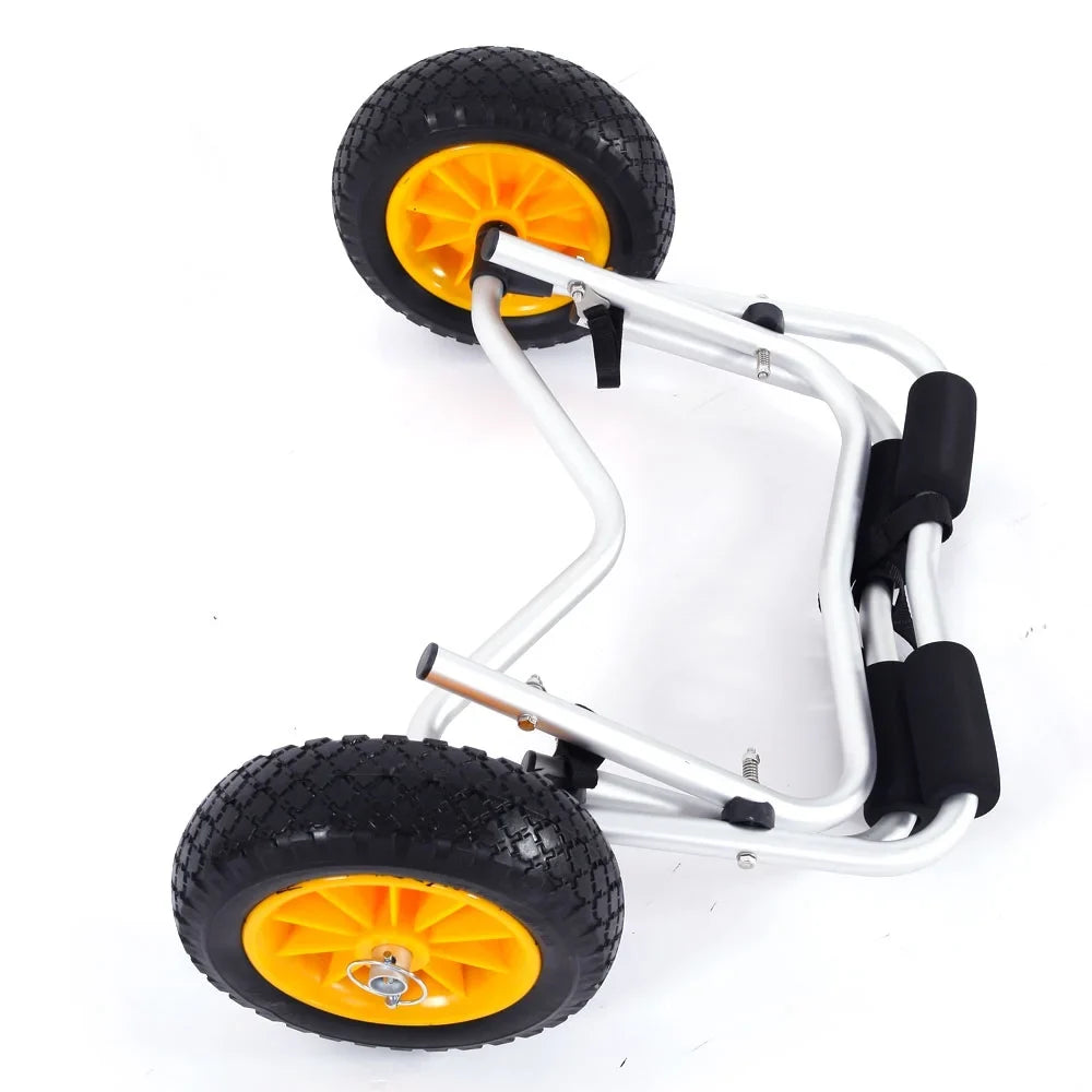 Ktaxon Aluminum Alloy Canoeing Trailer Cart Kayak Dolly Boat Canoe Trolley with Wheels