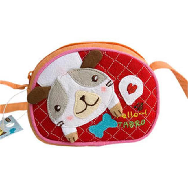 3.9 x 3.3 in. Puppy & Bone - Embroidered Applique Swingpack Bag Purse  Wallet Bag & Coin Purse