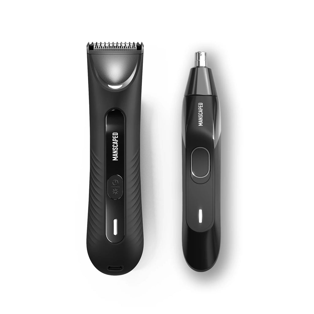 ® The Perfect Duo 3.0  Includes: The Lawn Mower® 3.0  Men's Groin & Body Hair Trimmer and The Weed Whacker® Nose & Ear Hair Trimmer