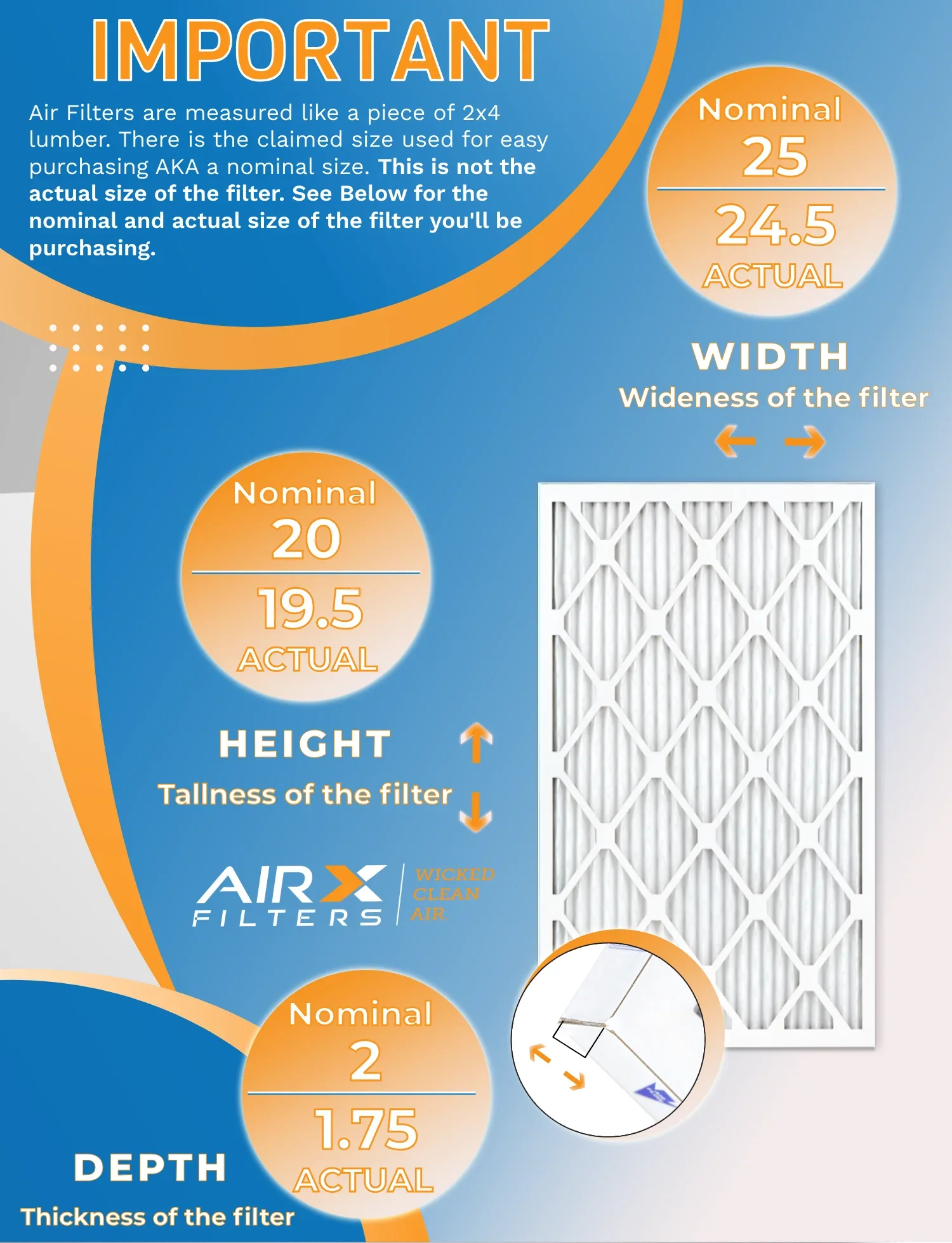 20x25x2 Air Filter  8 Rating, 12 Pack of Furnace Filters Comparable to  700 &  5 - Made in  by     .