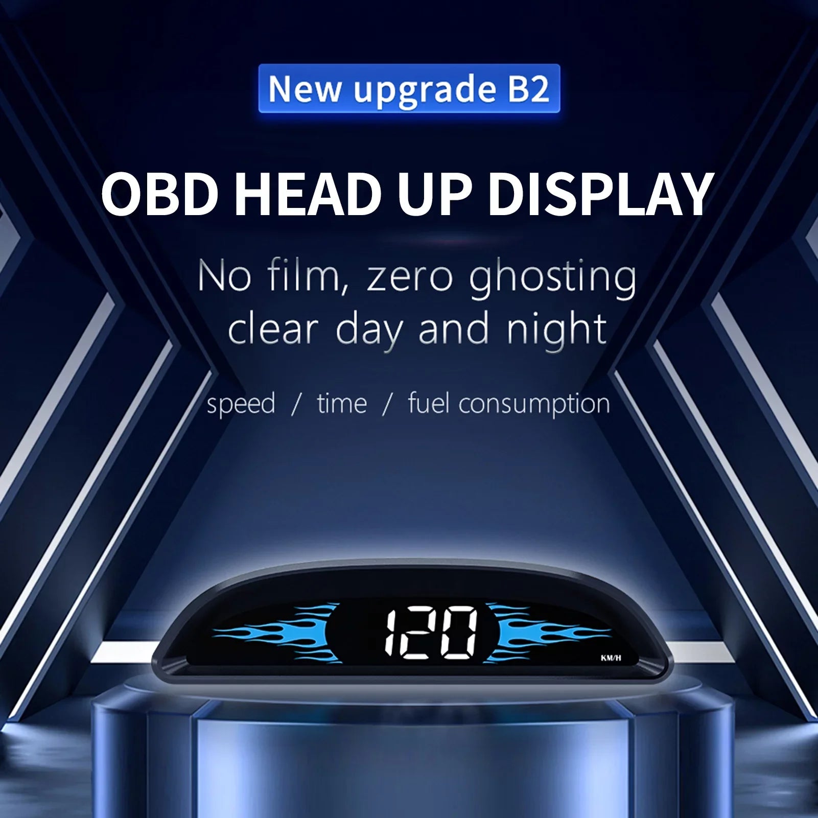 Dcenta Car New  Speedometer Head-up Display  Multi-Functions Car Diagnostic Speedometer Driving