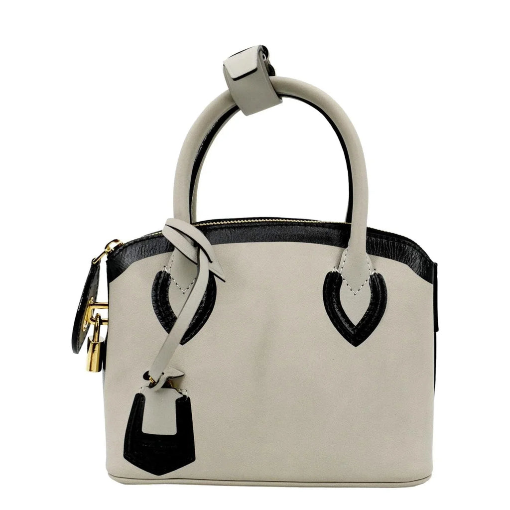 Pre-owned   Lockit Cuir Obsession Leather Satchel Bag Grey