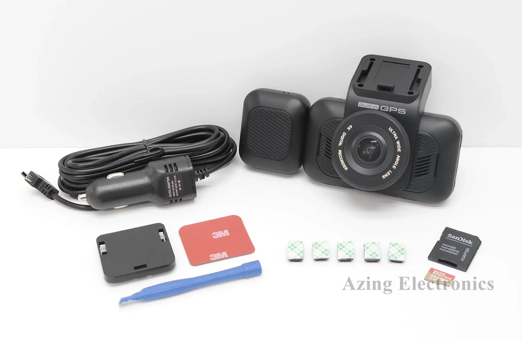Pre-Owned Rexing  Plus 4K Front+Cabin Dash Cam 3"  Screen - Black