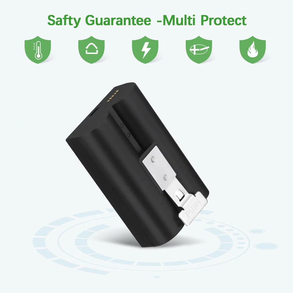 3-Pack Rechargeable Doorbell Replacement Battery Compatible with Ring Video Doorbell 2/3/3 Plus/4, Spotlight Cam, Stick Up Cam, for Ring Doorbell Camera, Backup Batteries 6040mAh 3.65V