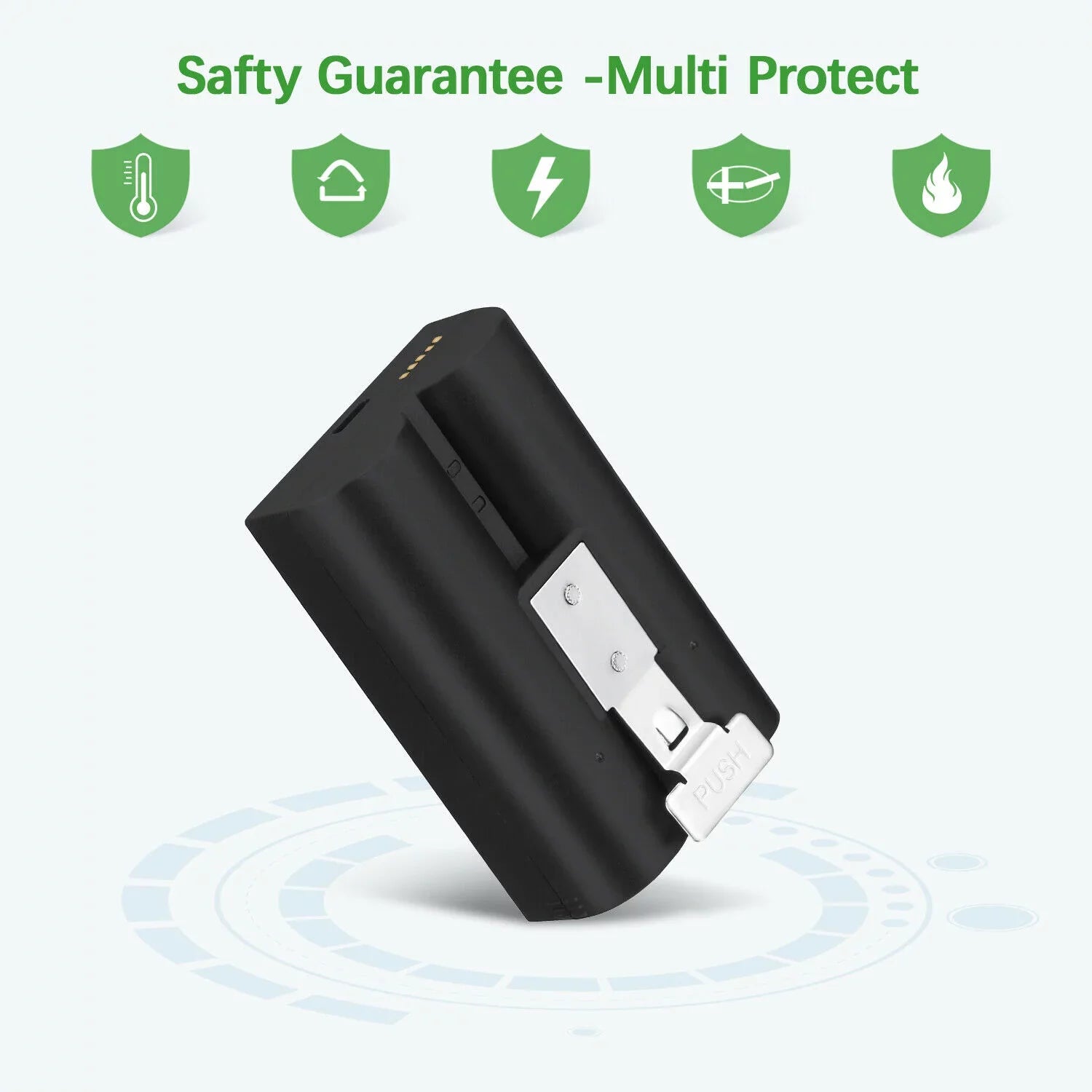 3-Pack Rechargeable Doorbell Replacement Battery Compatible with Ring Video Doorbell 2/3/3 Plus/4, Spotlight Cam, Stick Up Cam, for Ring Doorbell Camera, Backup Batteries 6040mAh 3.65V