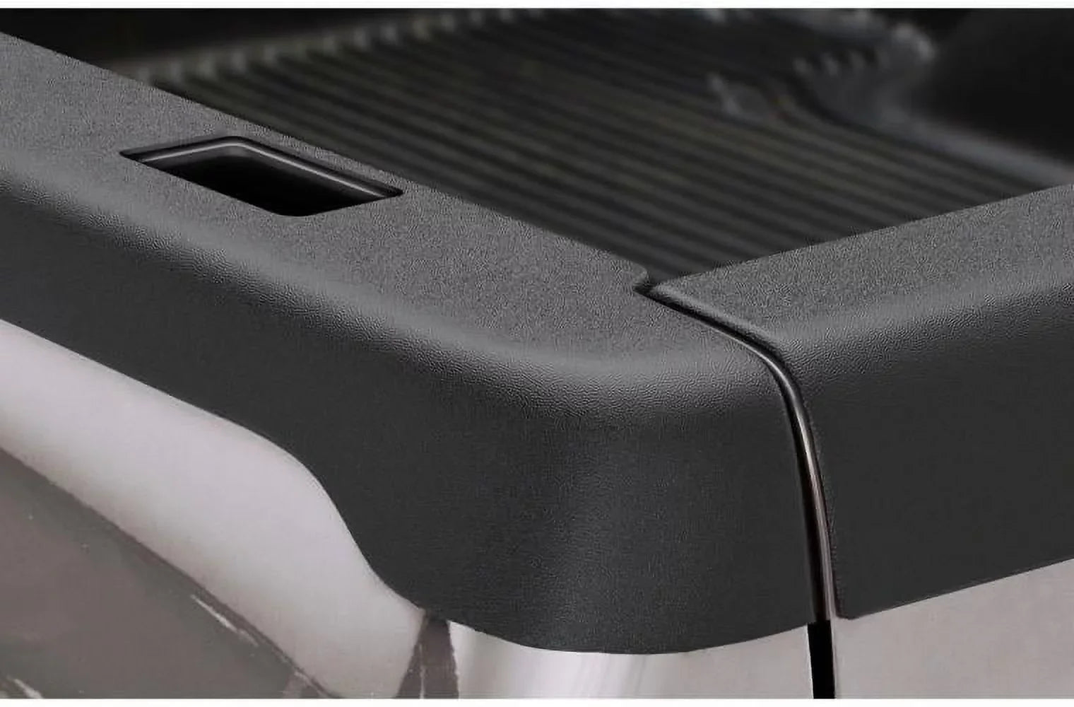 Bushwacker by RealTruck Ultimate BedRail Caps - SmoothBack w/o Stake Holes|2-Pc, Black, Smooth|28509|Compatible with 1993-2011 Ford Ranger w/ 6' Bed; 1994-1997 Mazda  w/ 6' Bed (Exc  Models)