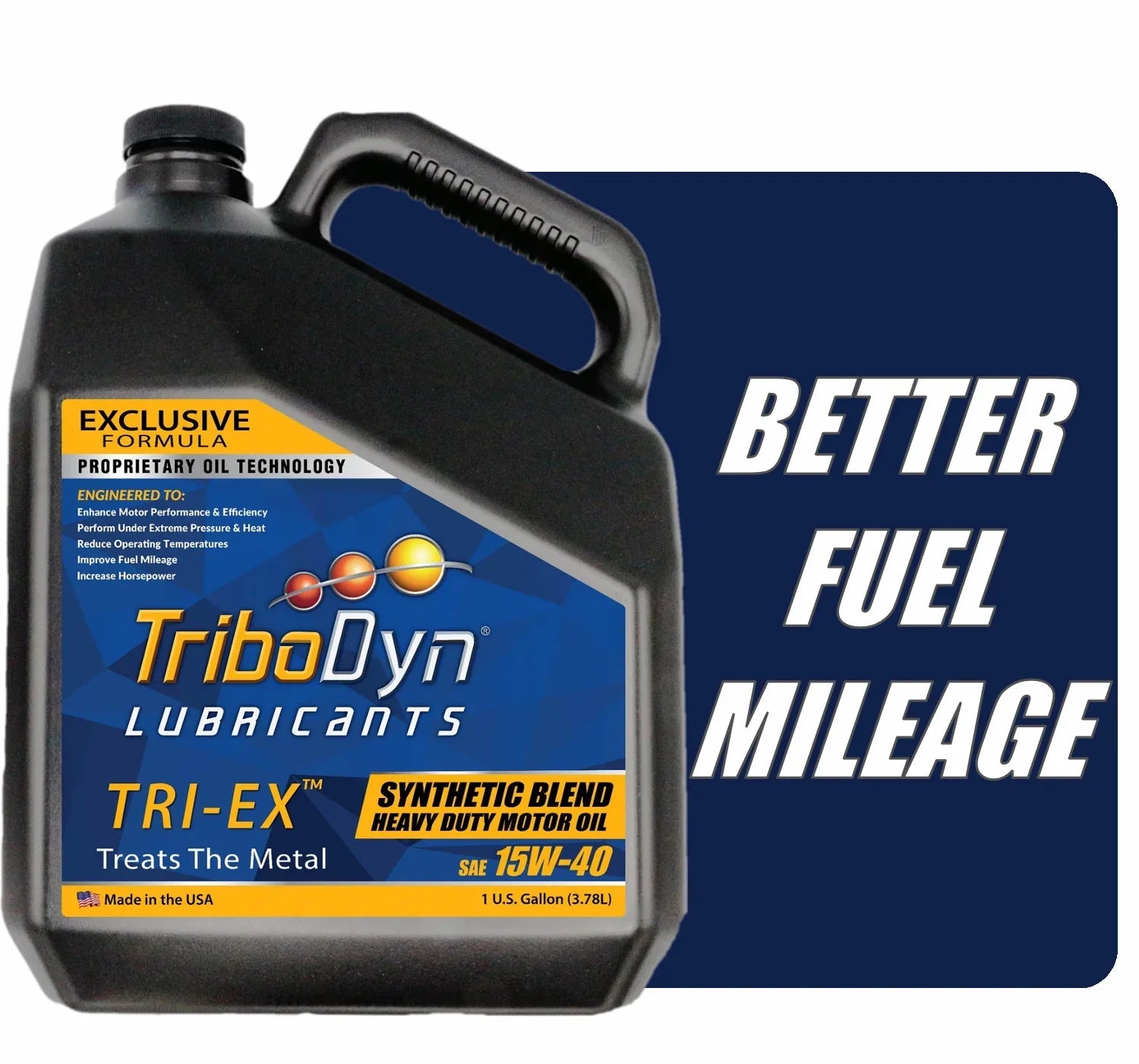TriboDyn - Synthetic Blend 15W40 Diesel Oil - Gallon Bottle