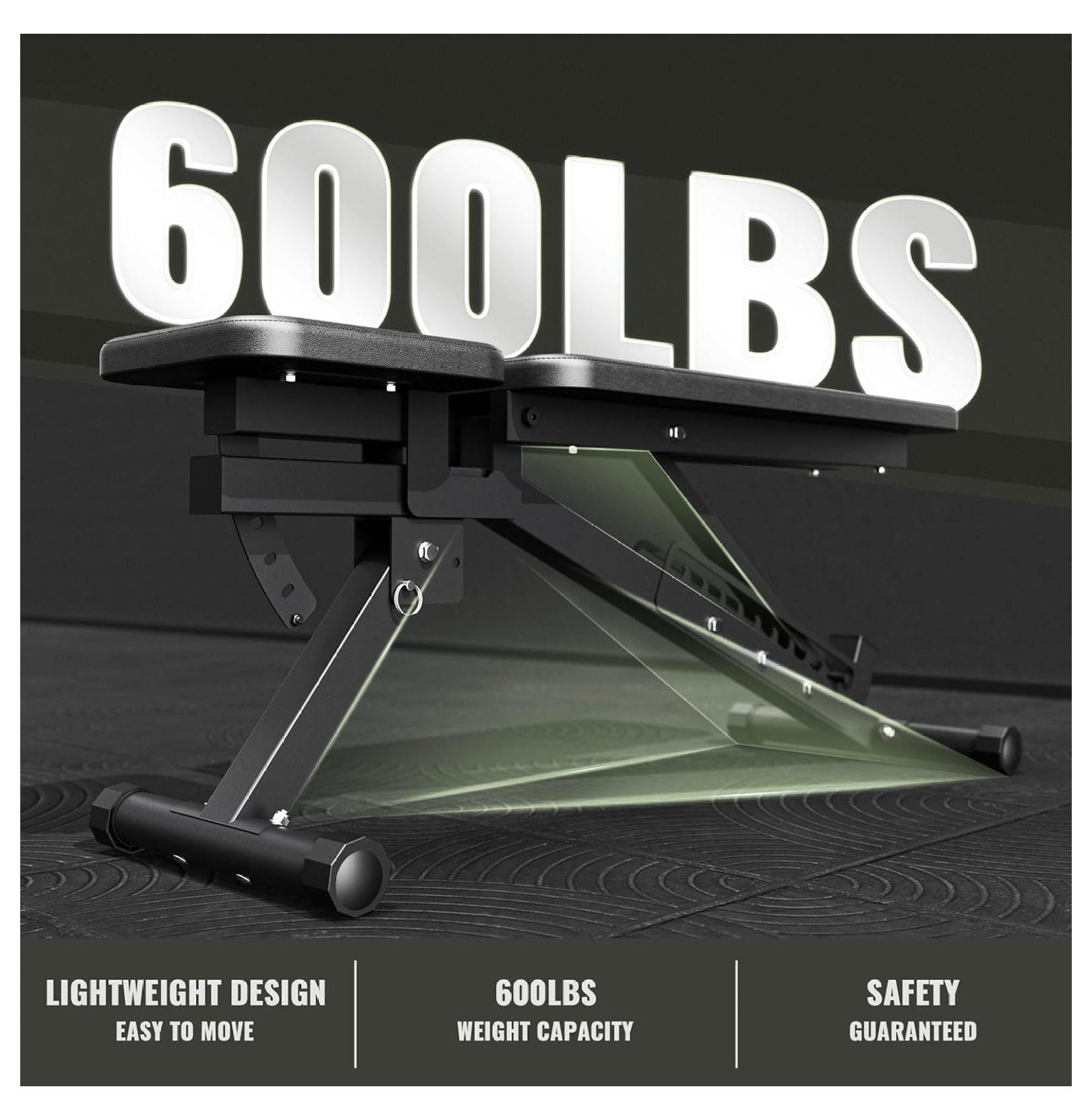 Major Fitness Weight Bench,1300  Capacity Bench Press and 32 Adjustable Positions Strength Training Bench for Garage and Home Gym Workouts, Weight Lifting, and Bench Press
