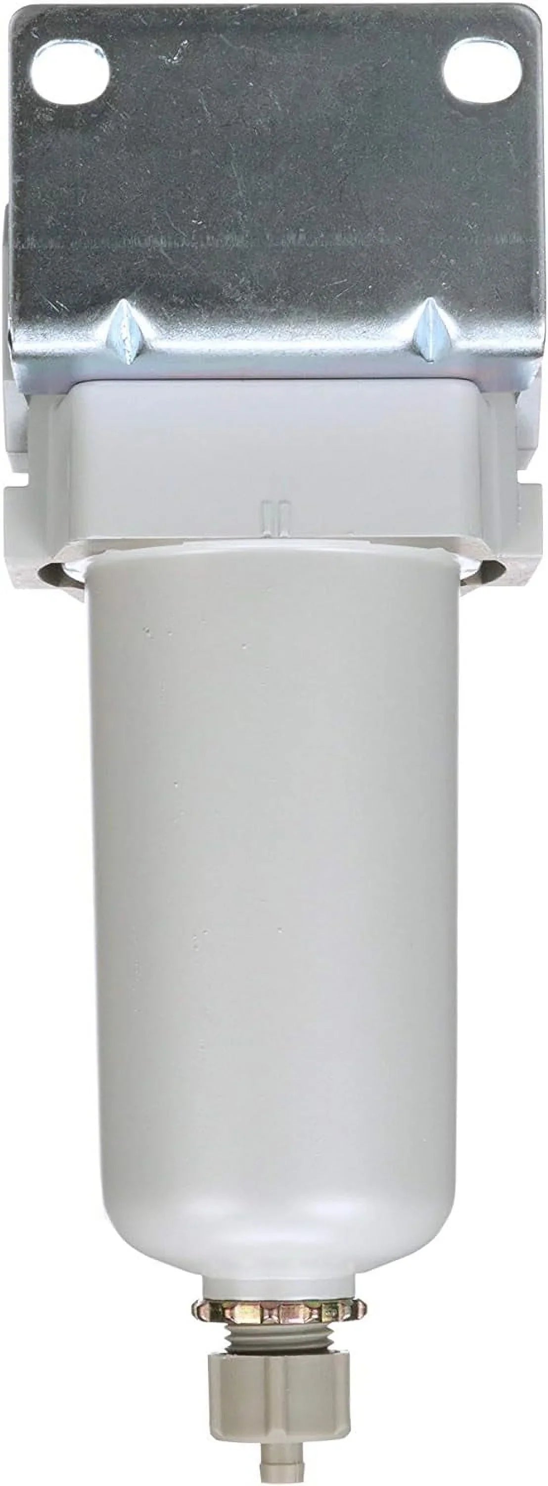 Compressed Air Coalescing Filter, 0.01 Micron 1/2"  - Metal Bowl, Manual Drain, Bracket
