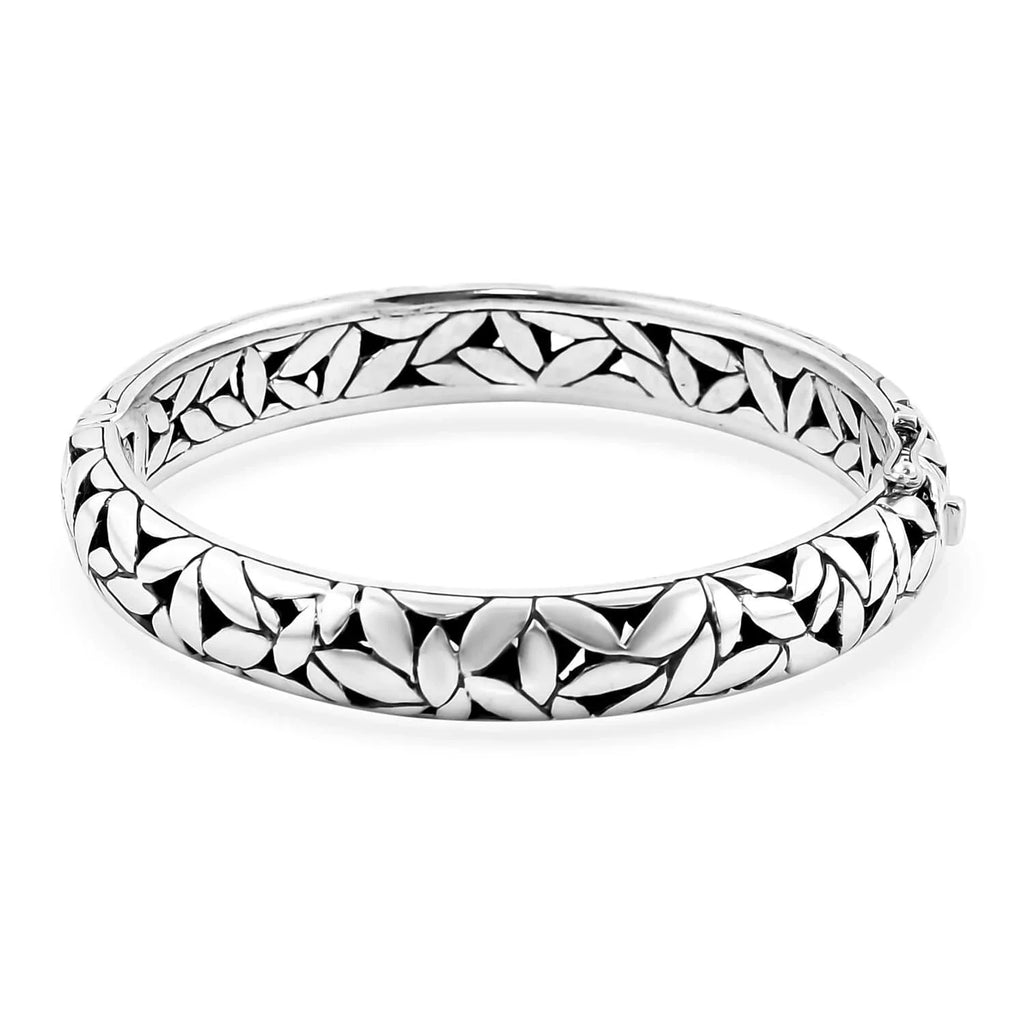 Shop    925 Sterling Silver Bangle Cuff Bracelet Jewelry Size 8" 38.70 Grams Birthday Mothers Day Gifts for Mom