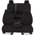Covercraft Custom-Fit Front Bench SeatSaver Seat Covers - Polycotton Fabric, Charcoal Black Fits select: 2007-2008
