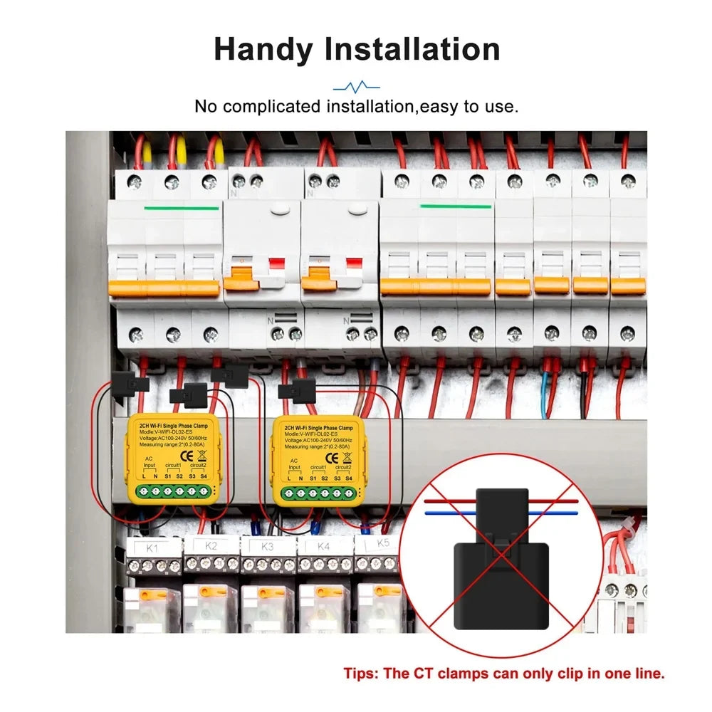 Irfora Automatic voltage regulator, Consumption Clamp Wifi Smart Solar Current Meter Consumption 80a Solar Consumption Statistics 100-240v Consumption Clamp Smart Smart