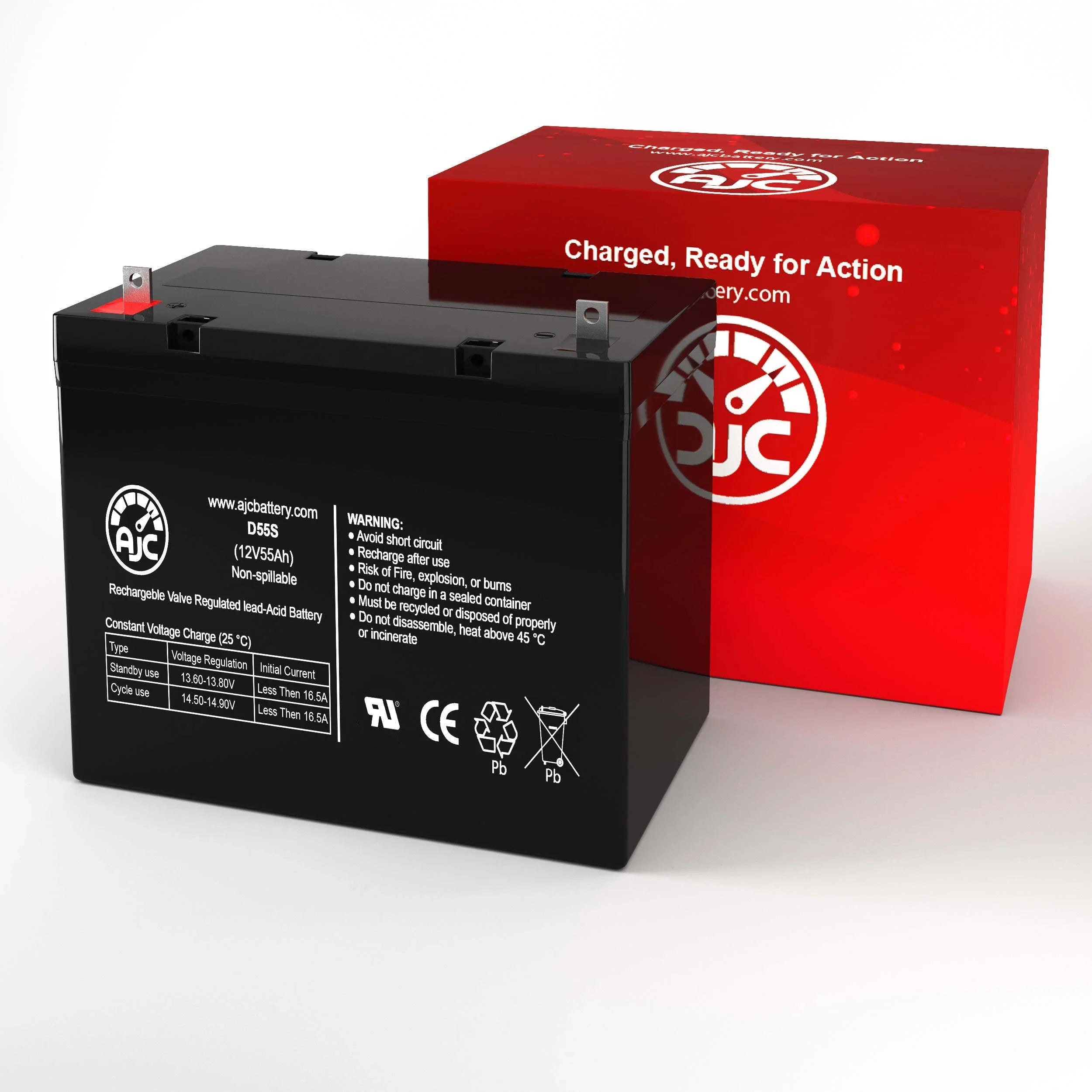 Dalton Tacahe Mid-Wheel Drive  12V 55Ah Mobility Scooter Battery - This Is an  Brand Replacement