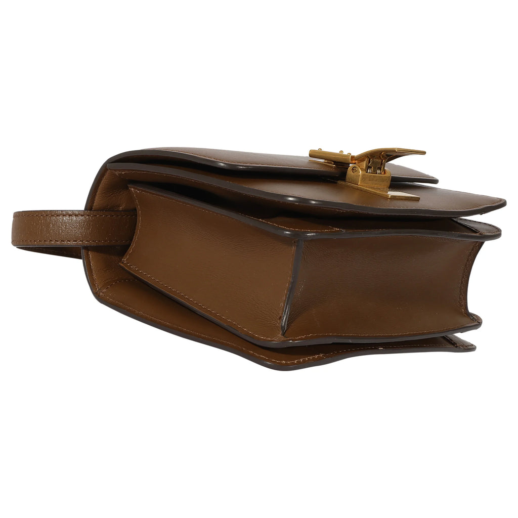 Celine Brown Smooth Leather Small Box Bag Pre-Owned