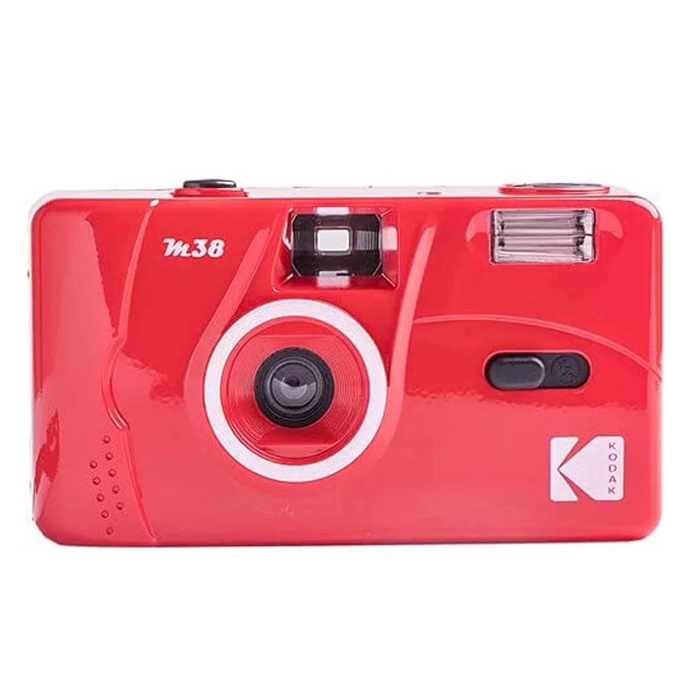 Kodak  35mm Film Camera (Flame Scarlet) with  200 Color Negative Film Best Basic Gift