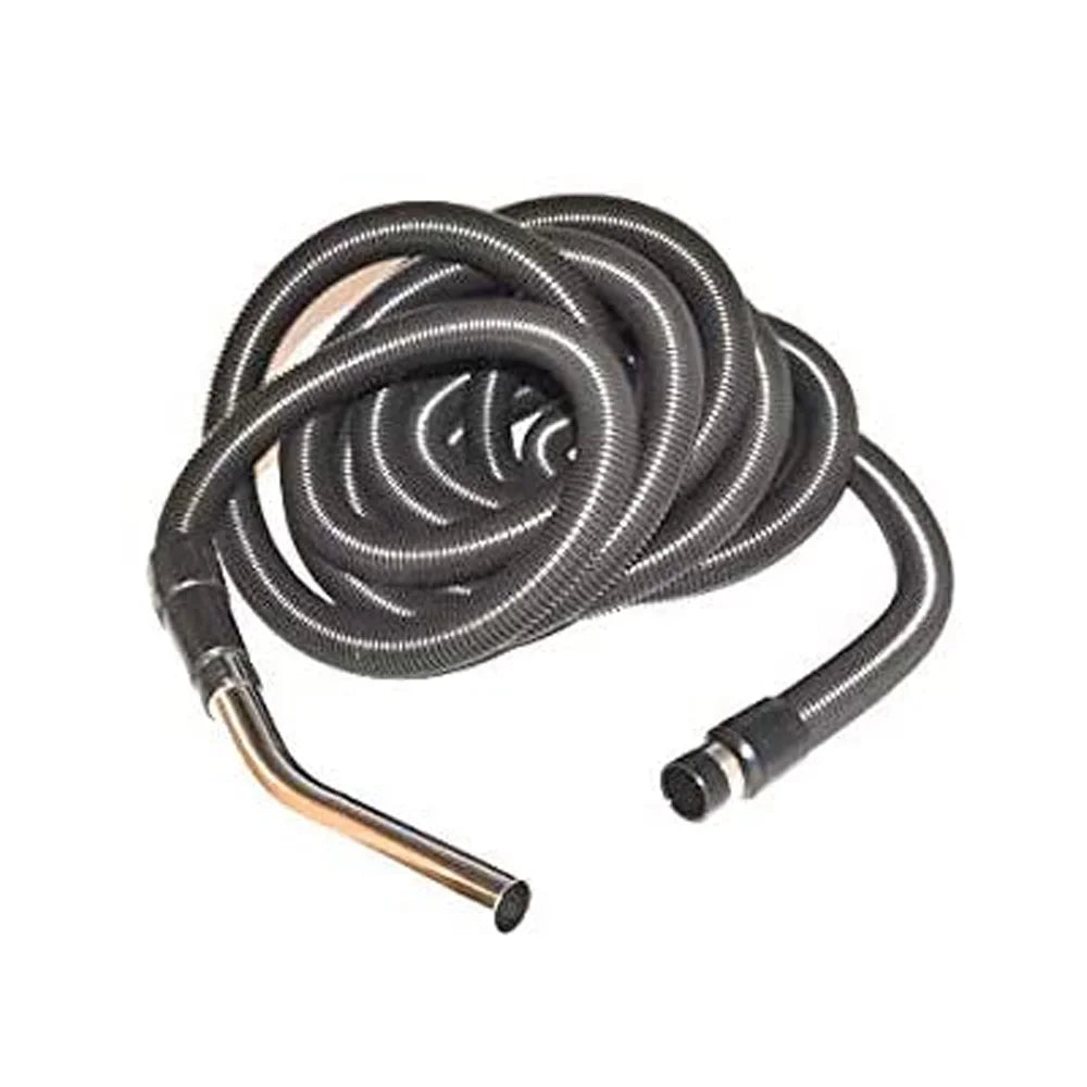Replacement Part For Fit All Central Vacuum Cleaner 30Ft Black Hose Complete /Button // 06-1180-04