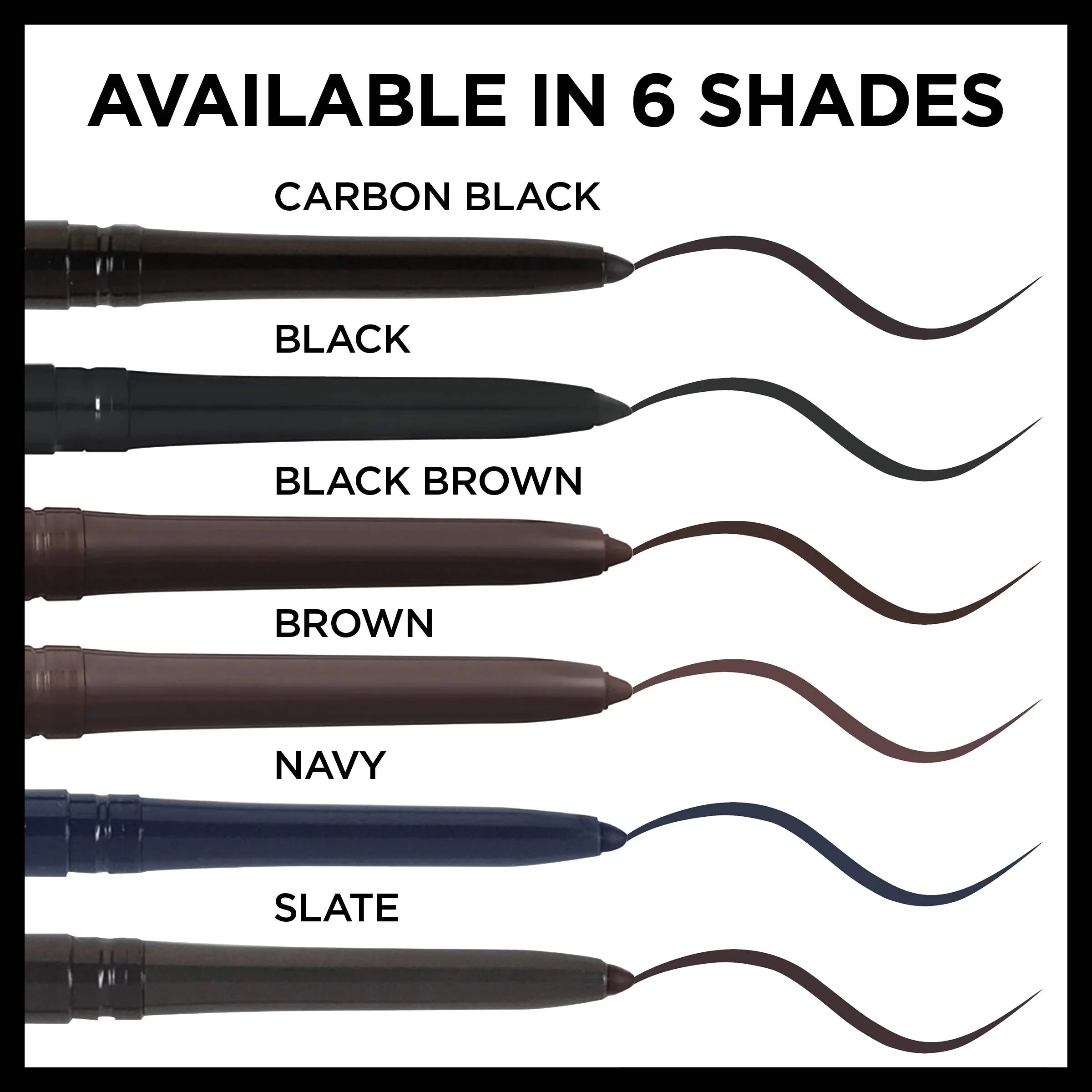 Enhance Your Eyes with 'Oreal Paris Infallible Never Fail Eyeliner - Black Brown, 2 Count - Includes Built-In Sharpener!