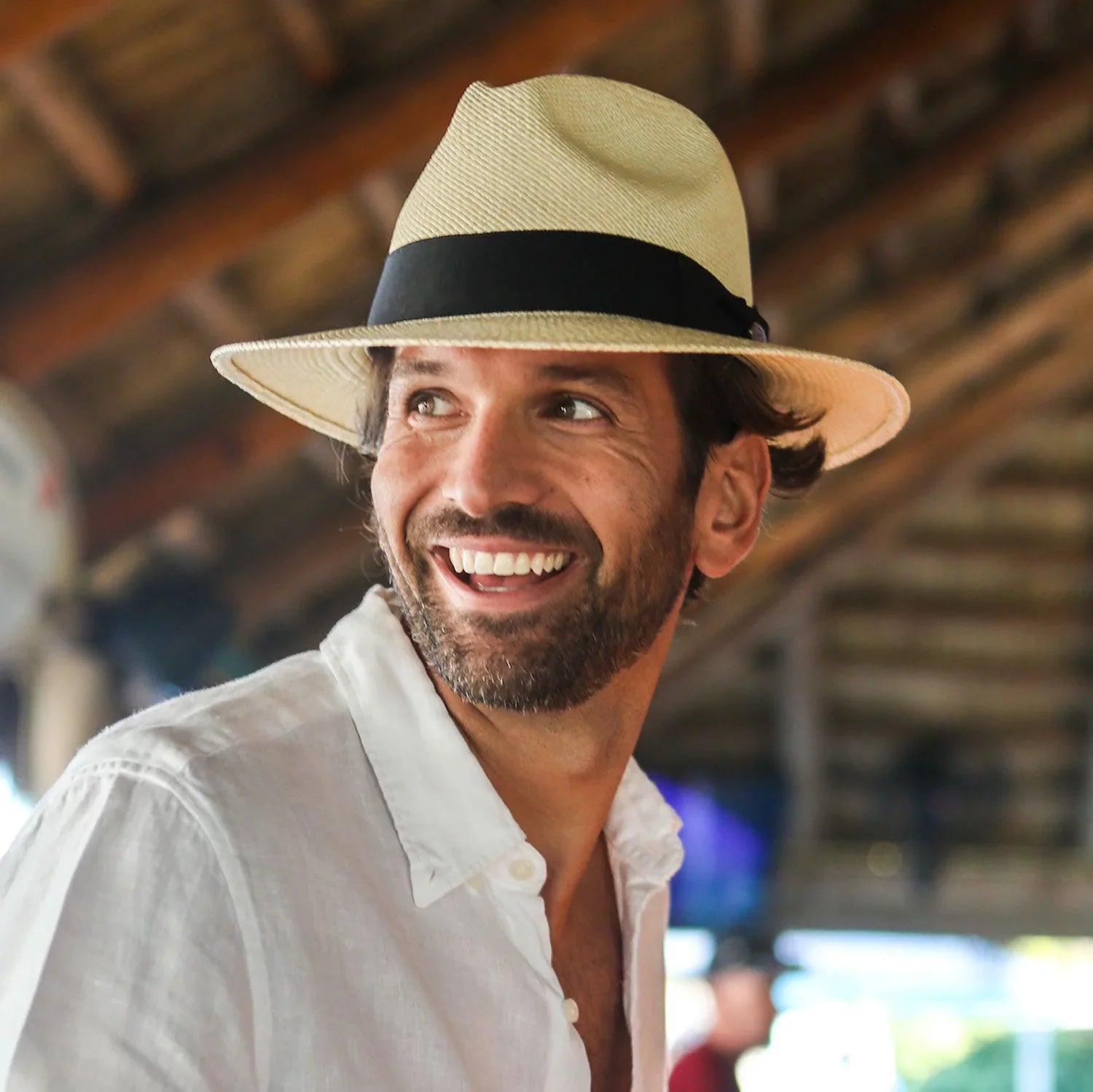 Panama Jack Premium Safari Straw Hat - Handwoven, Lightweight & Breathable, 2 5/8" Brim (-Large)