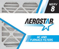 Aerostar 24x24x2   8, Pleated Air Filter, 24x24x2, Box of 6, Made in the