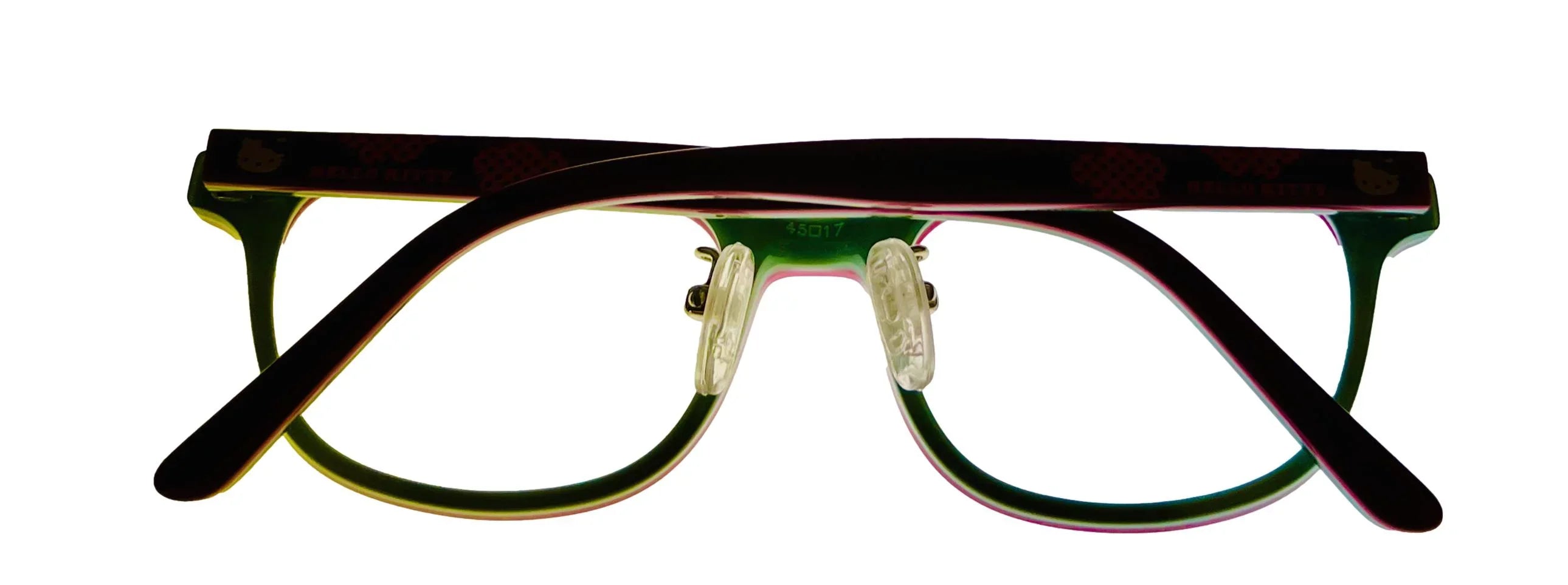 Hello Kitty Girls Red Soft Rectangle Plastic Eyewear Frame 285 45mm