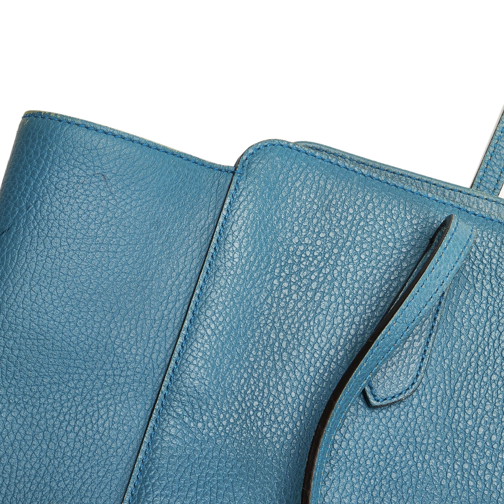 Pre-Owned Authenticated Gucci Medium Swing Tote Bag Calf Leather Blue Women (Good)