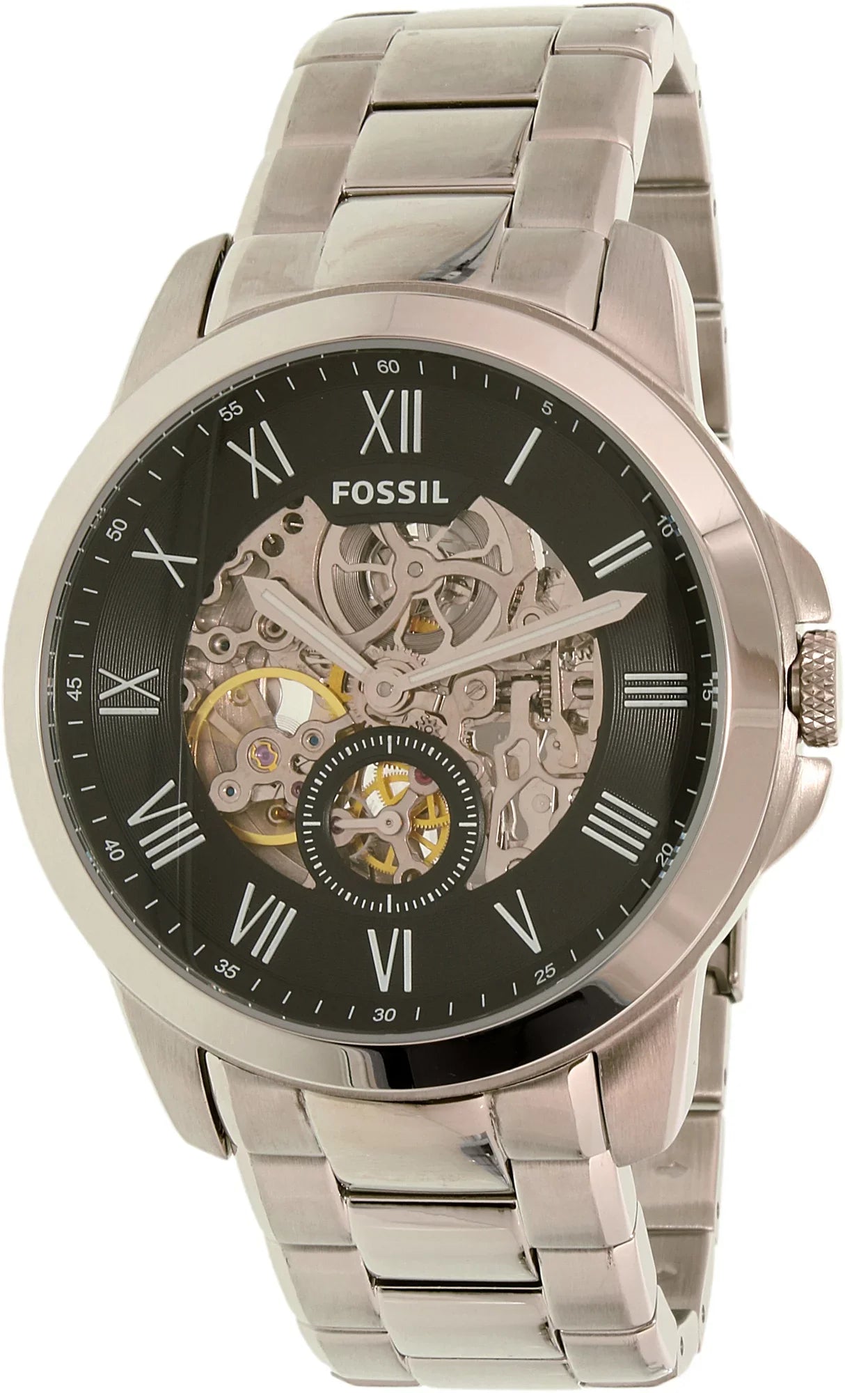 Fossil Men's Grant Watch Automatic Mineral Crystal