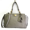 Pre-Owned Coach Womens Leather Handbag Shoulder Bag Gray (Good)