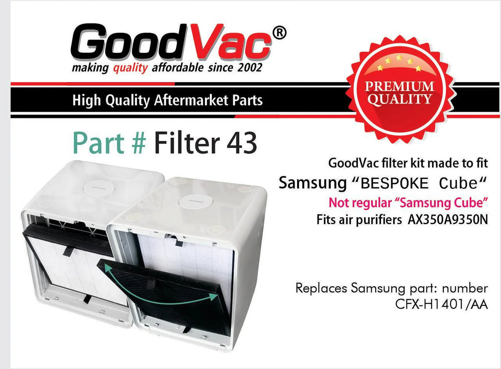 Replacement  True  Filter Kit Compatible with Samsung Bespoke Cube Air Purifiers -/