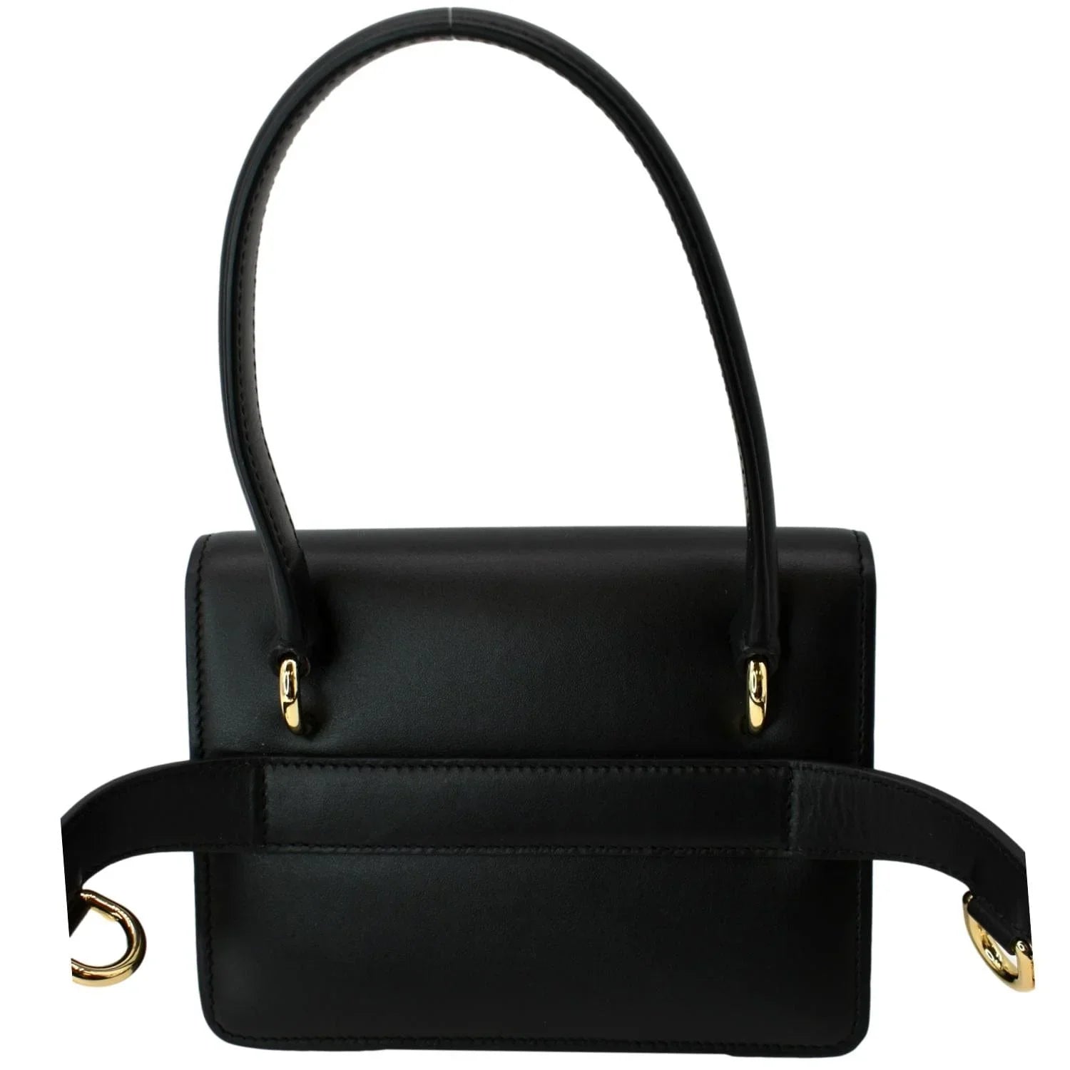 Pre-owned  &  Mini Leather Belt Bag Black