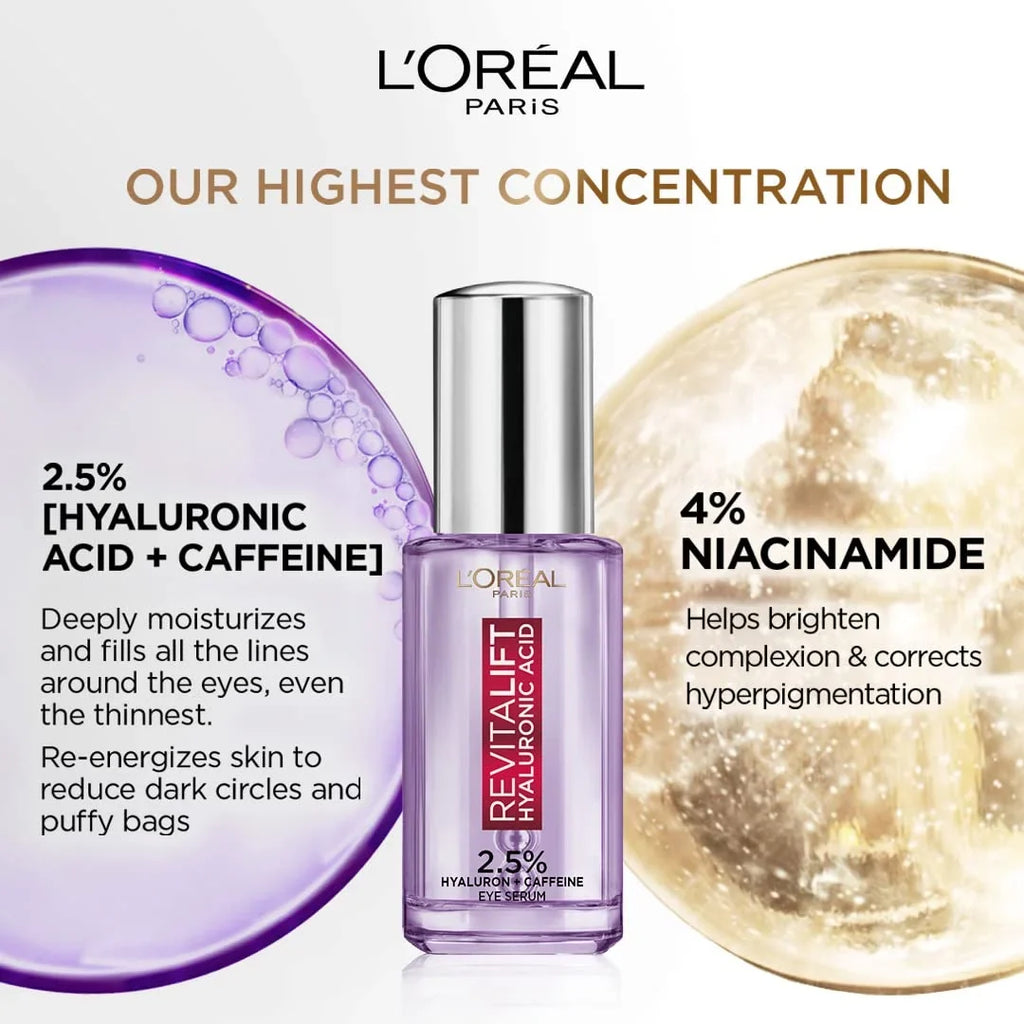 'Oreal Paris Revitalift Hyaluronic Acid Eye Serum, 20ml