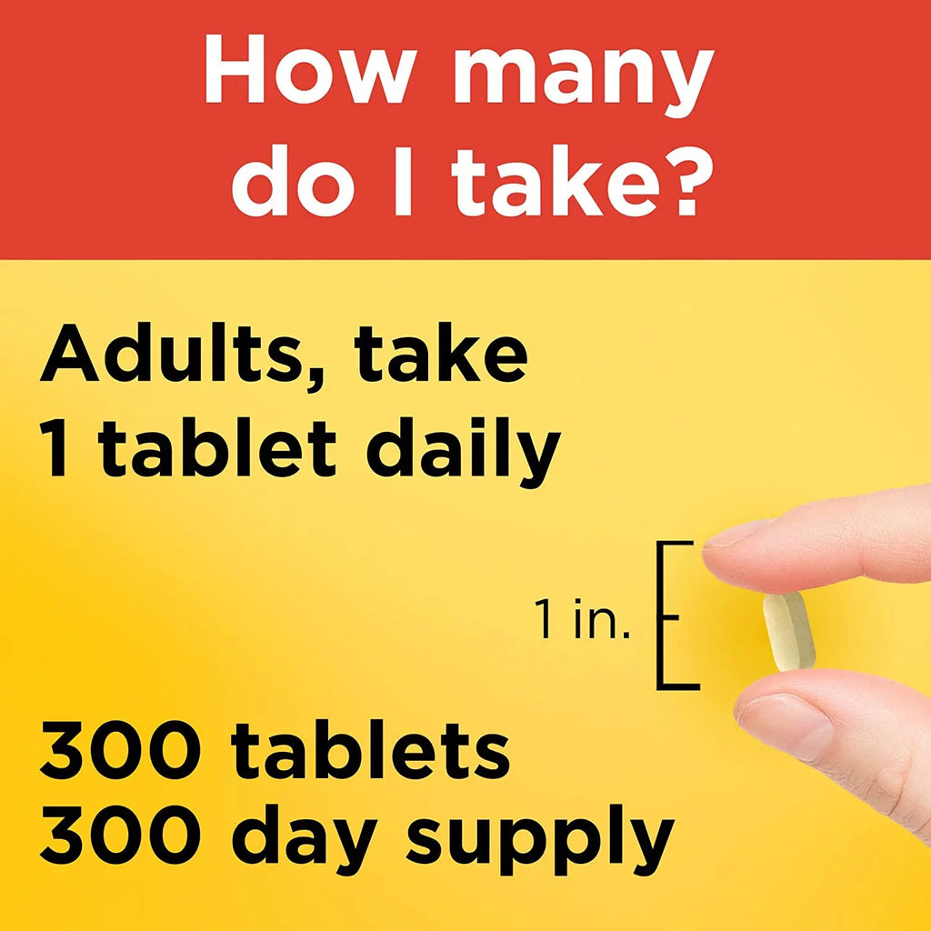 Nature Made Vitamin  1000 mg, Dietary Supplement for Immune Support, 300 Tablets, 300 Day Supply