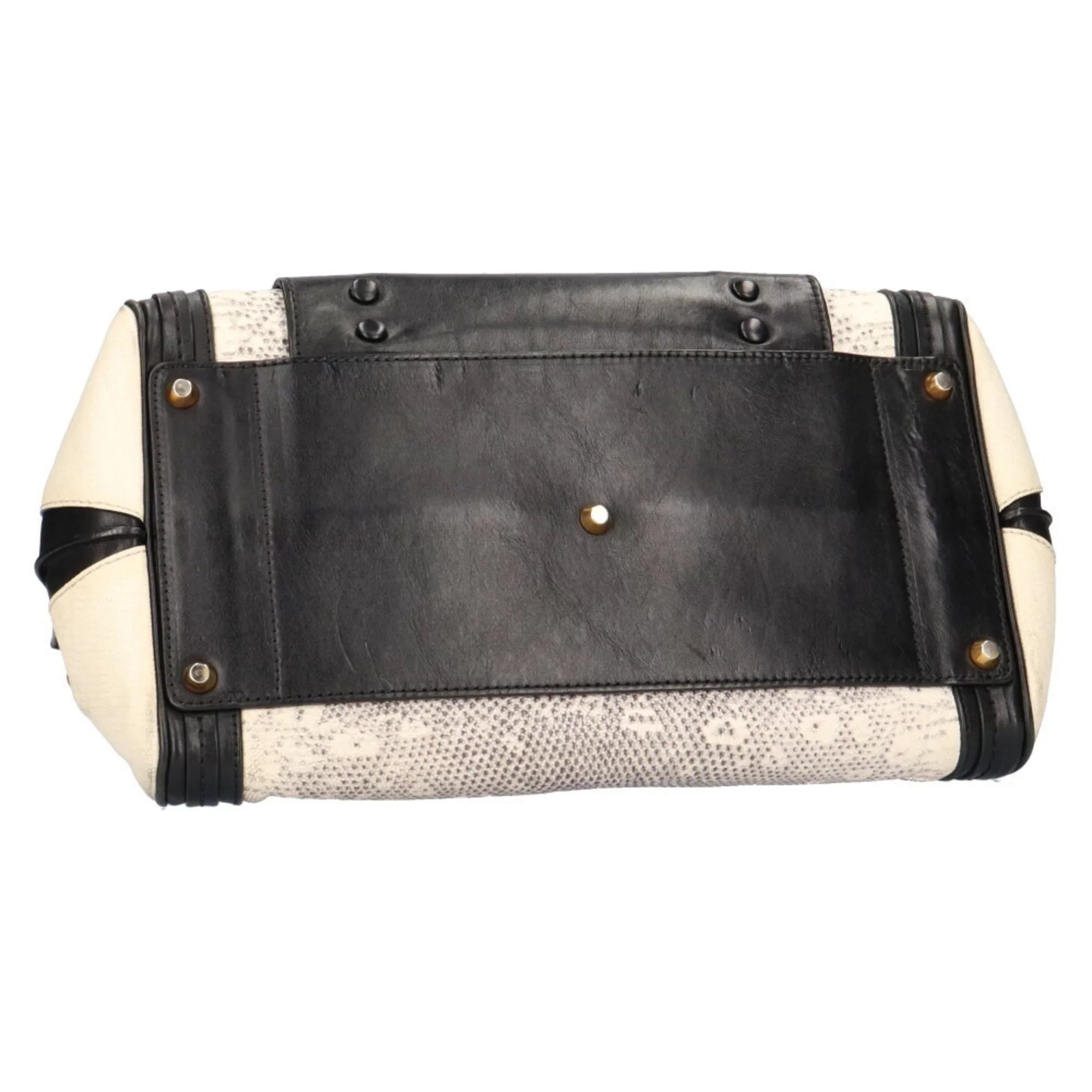 Pre-Owned Chloé Chloe Little Alice Shoulder Bag Leather Beige Women's (Good)