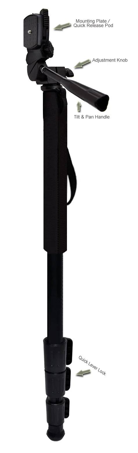 Professional Black 72" Monopod / Unipod (Quick Release) For Sony Cyber-shot -