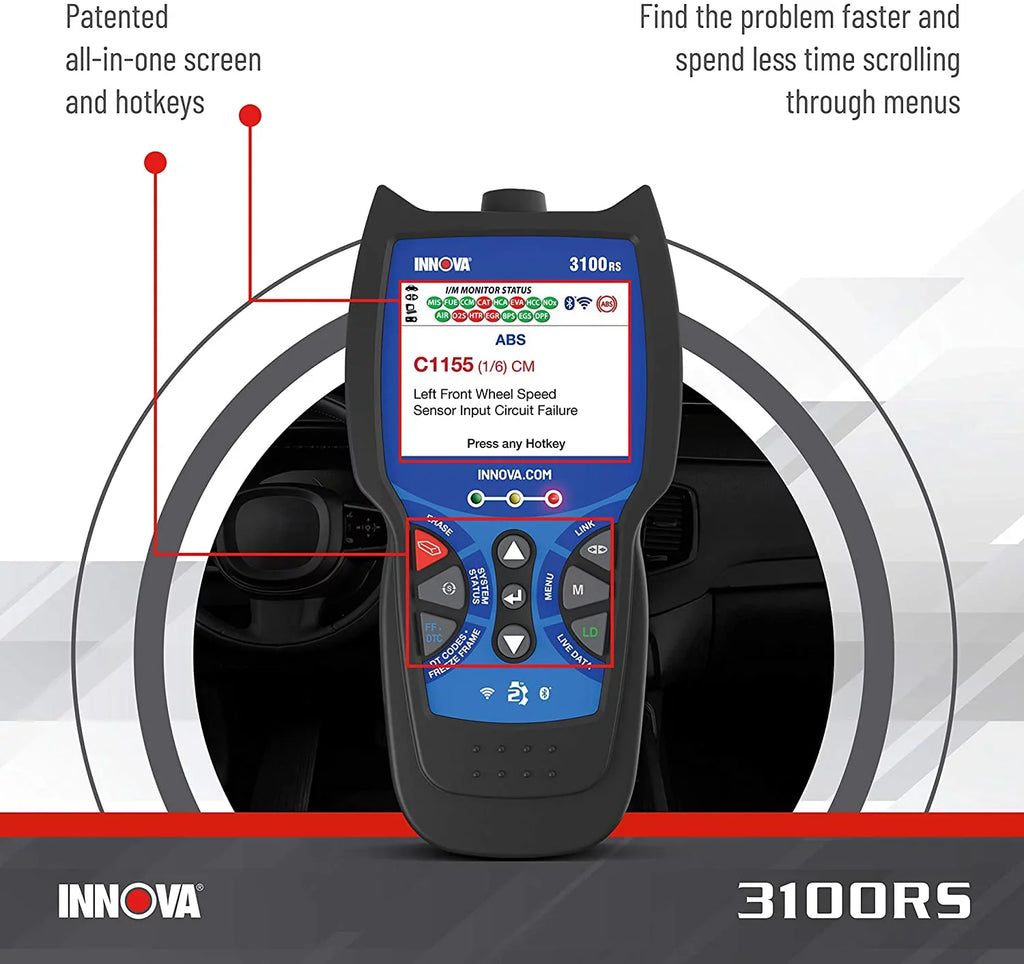 3100RS FixAssist Bluetooth Code Reader Vehicle Diagnostic Scanner