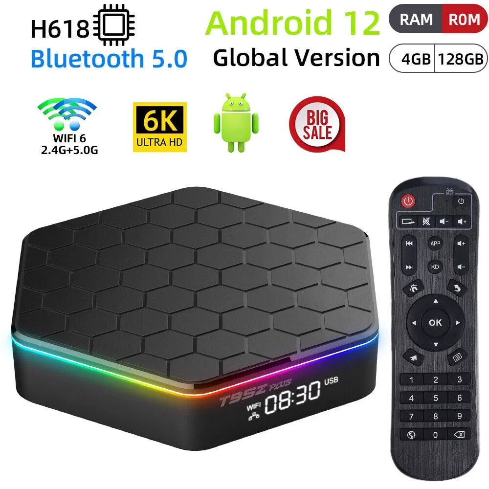 JahyShow  Plus Quad Core 4+128G  Box - 6K  Stream Player, Smart Android 12.0