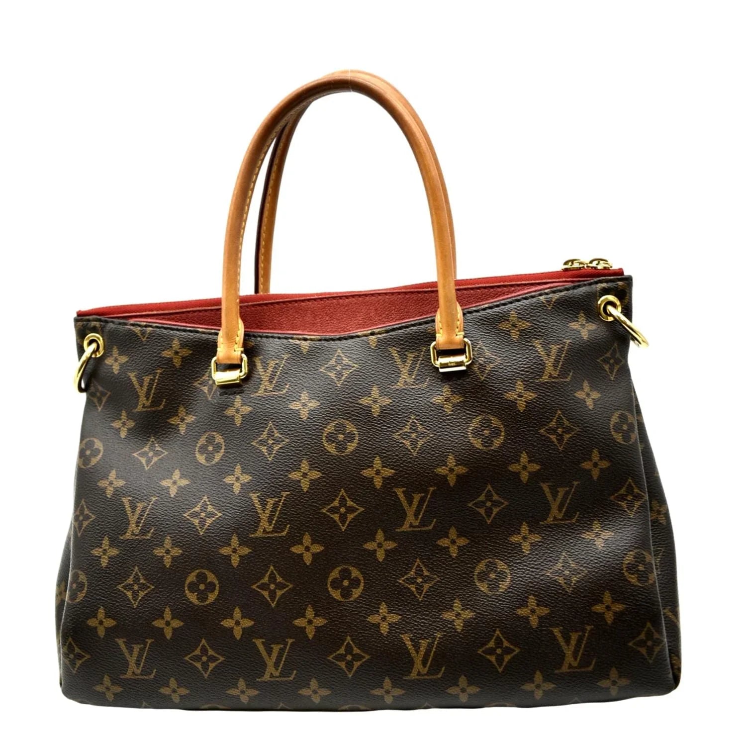 Pre-owned   Pallas  Monogram Canvas Shoulder Bag Brown