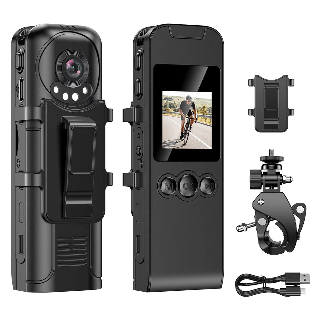 Losfom  WiFi Body Camera, 1296P Body Worn Camera with Audio and Video Recording (Only Camera)
