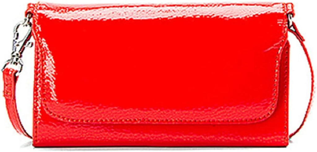 Hobo Women's Kiara Pebble Patent Leather Persimmon