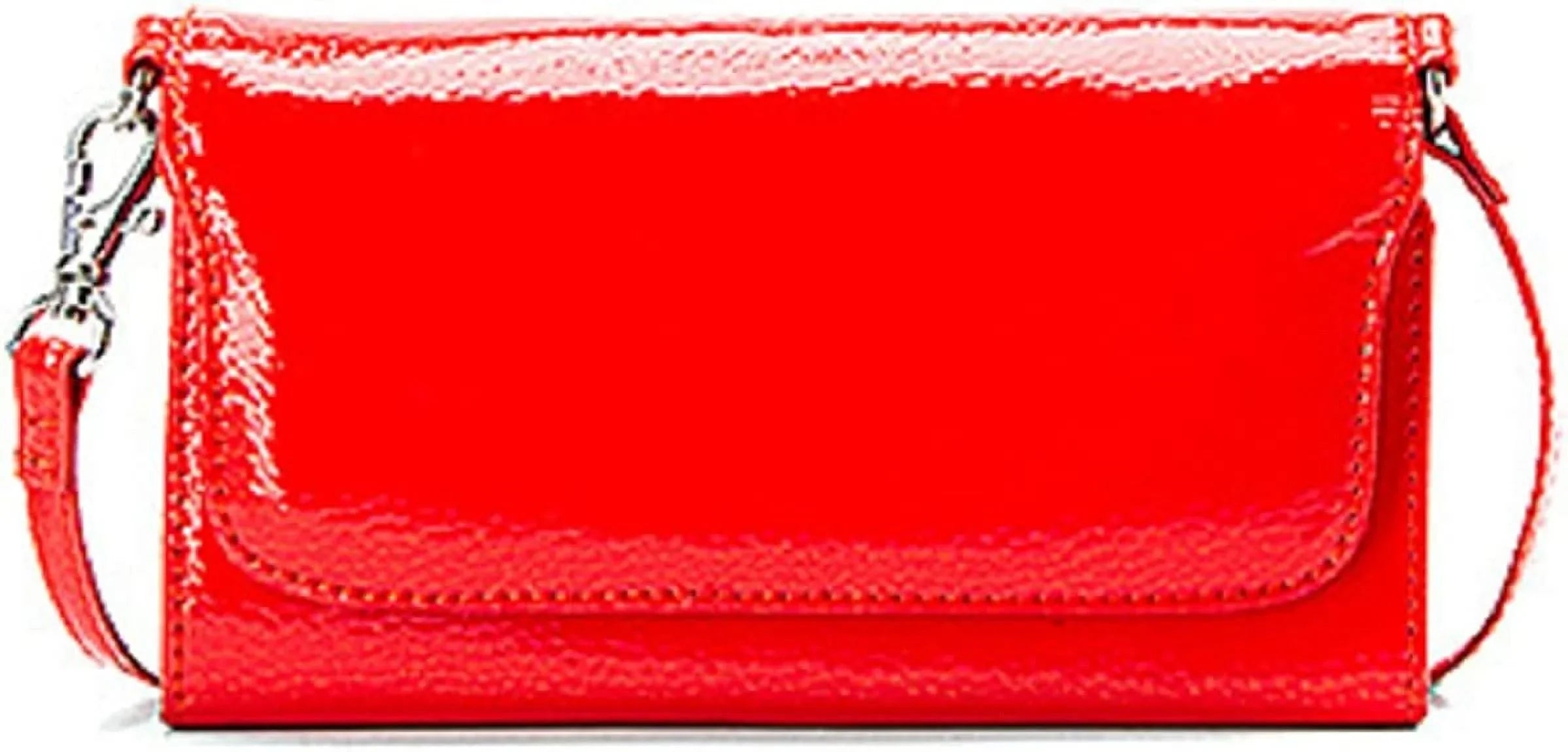 Hobo Women's Kiara Pebble Patent Leather Persimmon