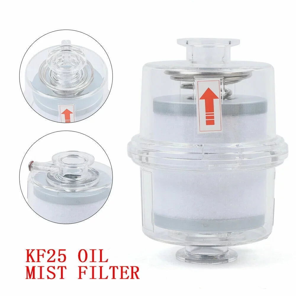 fit Vacuum Pump Fume Separator Exhaust Filter  Interface Oil Mist Filter